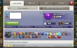 Vendo 01 Conta Clash of Clans CV 9 SEMI com 4K DE GEMAS