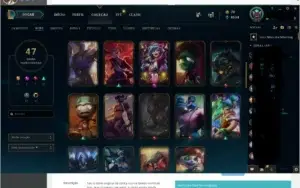 CONTA LEAGUE OF LEGENDS LEVEL 201 BARATA
