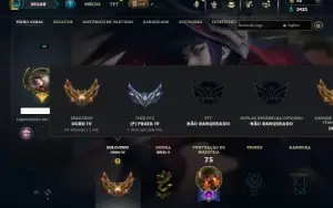 Ouro 4 com 40 Champs e 12 Skins +2 Fragmentos