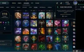 PLAT3 LVL232 SKINS155 FALTANDO 6 CHAMPS