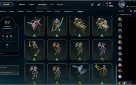 PLAT3 LVL232 SKINS155 FALTANDO 6 CHAMPS