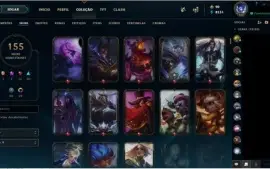 PLAT3 LVL232 SKINS155 FALTANDO 6 CHAMPS