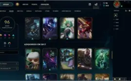CONTA LVL 188 / PLATINA 3 / 96 SKINS