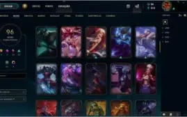 CONTA LVL 188 / PLATINA 3 / 96 SKINS