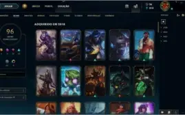 CONTA LVL 188 / PLATINA 3 / 96 SKINS
