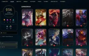 Conta lol diamante4 (tomou decay do d1) Tds champs 236 skins