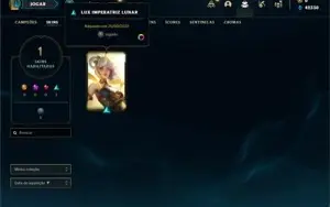 Conta ouro 4 com 25 Champs e 1 Skin + 13 Fragmentos