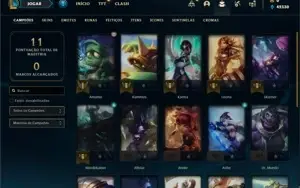 Conta ouro 4 com 25 Champs e 1 Skin + 13 Fragmentos
