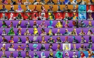 Conta Fortnite 125 skins com skins lindas