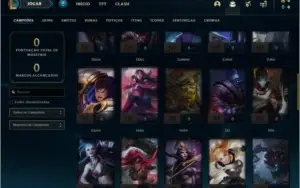 Conta ferro 4 com 25 skins e 49 champs