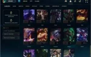 Conta ferro 4 com 25 skins e 49 champs