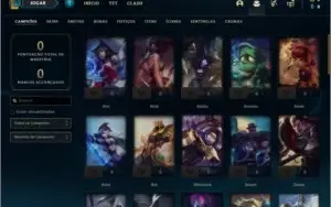 Conta ferro 4 com 25 skins e 49 champs