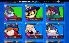 Conta Brawl stars 49 Brawl, muitas skins.
