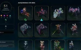 Conta League Of Legends, 185 Skins, Muitos Icones E Emotes!