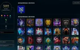 Conta League Of Legends, 185 Skins, Muitos Icones E Emotes!