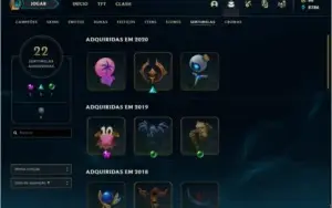CONTA LOL DIAMANTE 3 -275 skins
