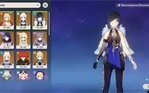 Conta genshin com 11 personagens T5 e 3 armas T5