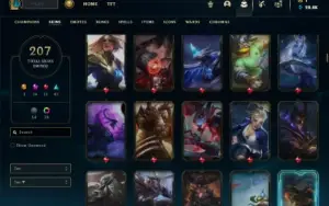 Prata 4 com TODOS os champs e 207 Skins + 13 Prestigios