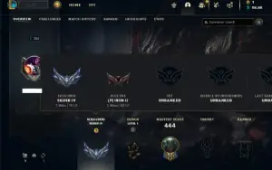 Prata 4 com TODOS os champs e 207 Skins + 13 Prestigios