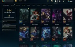 Prata 4 com TODOS os champs e 207 Skins + 13 Prestigios