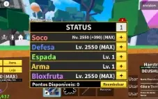 🛒 *Armas, Itens E Espadas No Inventário (Contas Blox Fruits