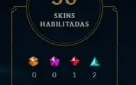 Conta Unranked Season 8 de nv 54, 81 campeões e 36 Skins!