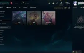 Conta LOL desde 2013 com 214 skins e muito mais