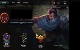 Conta lol gold 1 c/100 pdl LVL 79