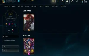 CONTA LOL - LVL 411 - 127 Champions - 87 Skins - FULL ACESSO
