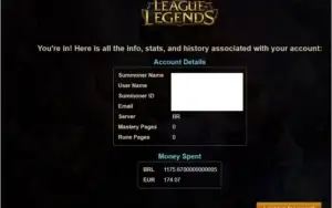 Conta League of Legends CARA