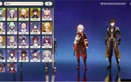 Genshin Impact AR 46 - Eula + Canção + Kazuha + Zhongli etc