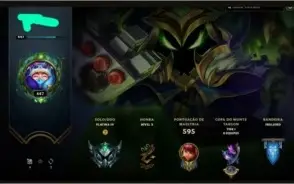 CONTA OTIMA COM 267 SKINS E TODOS OS CHAMPS!!!!!!
