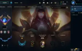 Conta Lol Nivel 577 + 119 Skins Platina 1 Com Todos Campeoes
