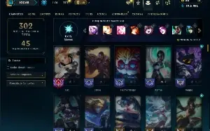 Unranked com 115 Champs e 52 Skins ( ADC / SUP )