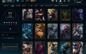 Unranked com 115 Champs e 52 Skins ( ADC / SUP )