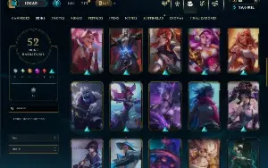 Unranked com 115 Champs e 52 Skins ( ADC / SUP )
