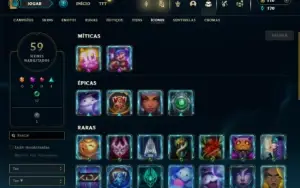Ouro 4 com 45 Champs e 15 Skins