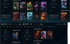LOL - 91 campeões, 17 Skin, 67 ícones, conta 2012 !