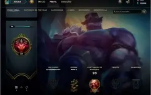 LOL - 91 campeões, 17 Skin, 67 ícones, conta 2012 !