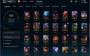 LOL - 91 campeões, 17 Skin, 67 ícones, conta 2012 !