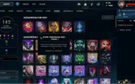 Conta League of Legends nível 181/513 skins e muito +