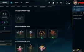 Conta League of Legends nível 181/513 skins e muito +