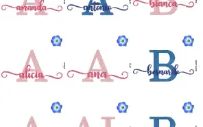 Matriz De Bordado - 100 Nomes - Pacote Promocional - 50% Off