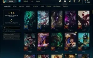 Conta unranked com 140 champs e 98 skins ( MAIN SUP )