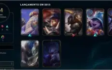 Conta LOL lvl 239, prata IV, com 84 skins