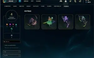 Conta bronze 3 com 133 Champs e 102 Skins