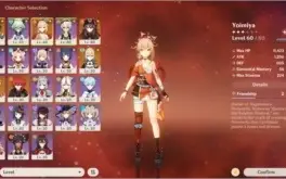Xiao, hu tao e Yoimiya