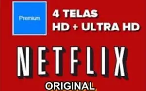 CONTA NETFLIX 4 TELAS + ULTRA HD (4K) 30 DIAS.