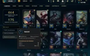 Ouro 3 com TODOS os champs e 151 Skins