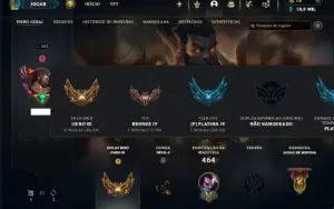 Ouro 3 com TODOS os champs e 151 Skins
